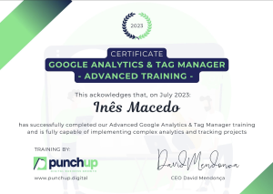 analytics and tag manager certificate